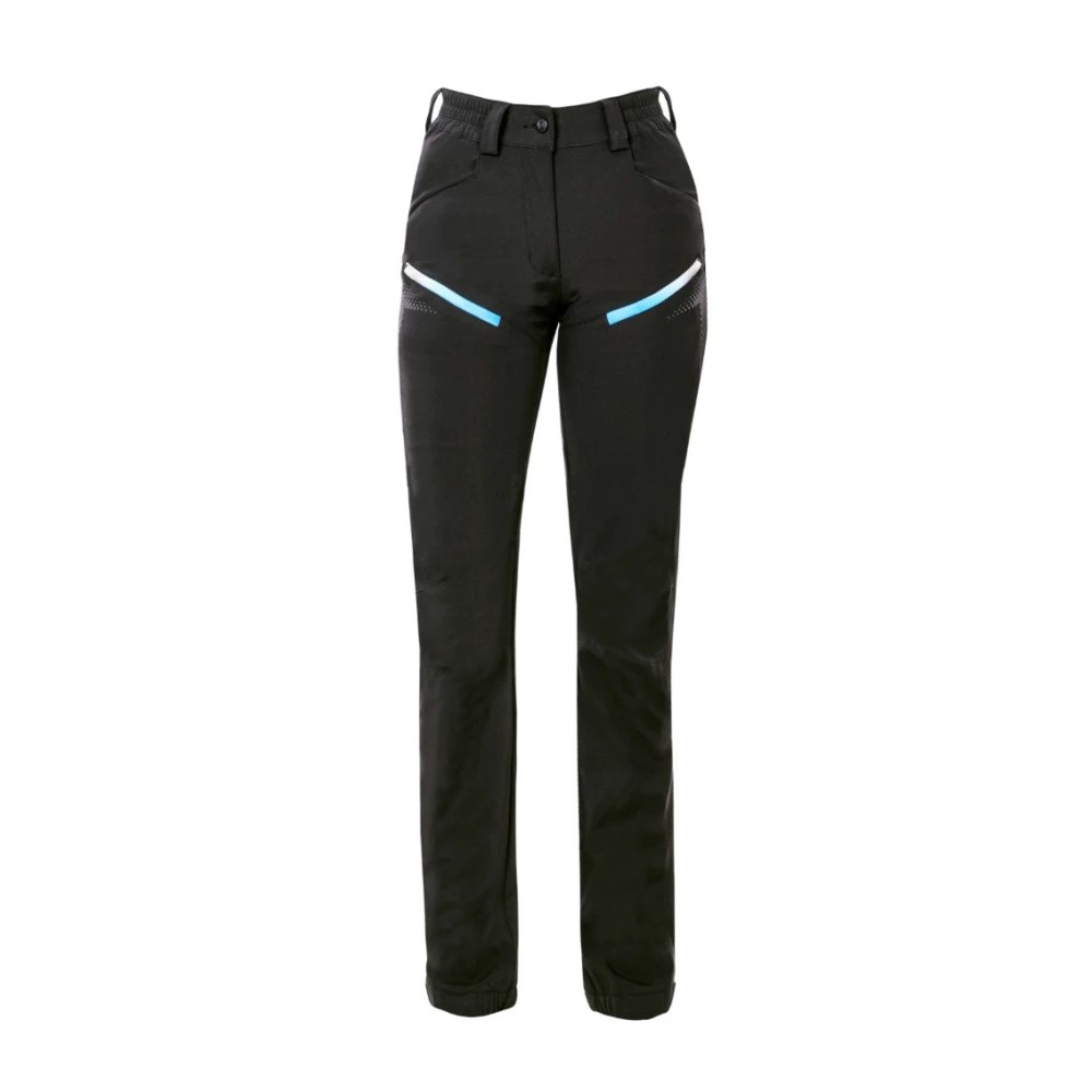 pantaloni din softshell ardon creatron negru albastru dama 1