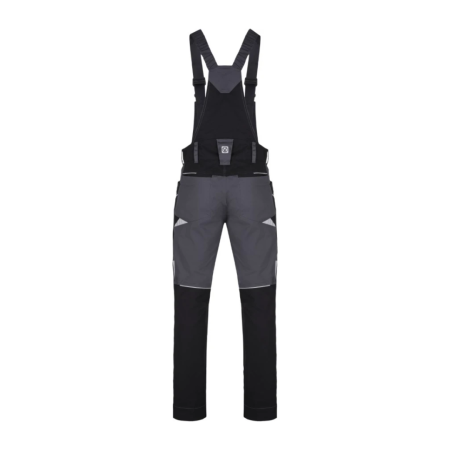 pantaloni salopeta cu pieptar ardon refiwan gri inchis 2